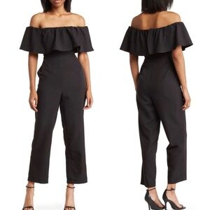 Sam Edelman Black Off Shoulder Jumpsuit Size 2